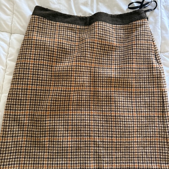 Wool plaid skirt - Picture 1 of 4